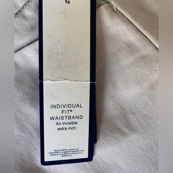 NWT Dockers Tan Straight Leg High Rise Pants Trousers sz 16 Long - Picture 10 of 11